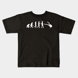 Evolution of man funny SCUBA dive gift Kids T-Shirt